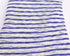 Blue Violet and White Stripe Open Weave Sweater Knit Fabric 1 yard 30 inches